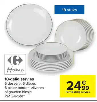 Carrefour Market 18-delig servies aanbieding