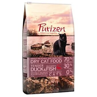 Zooplus 6,5kg Adult Eend & Vis Purizon Kattenvoer aanbieding