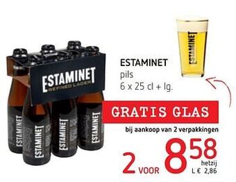 Spar Colruyt Estaminet pils aanbieding