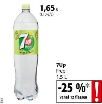 Colruyt 7up free aanbieding