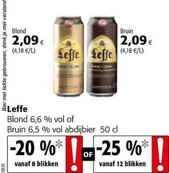 Colruyt Leffe blond of bruin abdijbier aanbieding