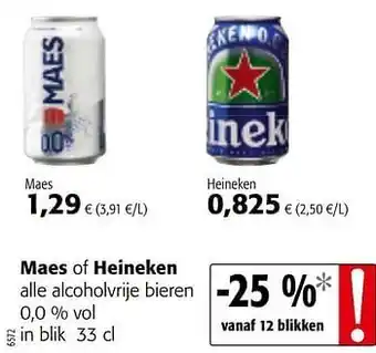 Maes of heineken alle alcoholvrije bieren