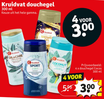 Kruidvat Kruidvat douchegel 300ml aanbieding