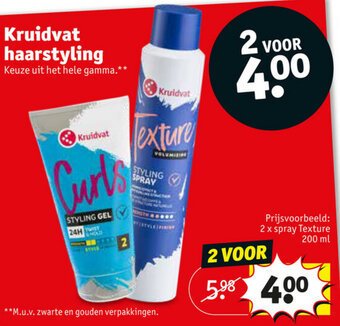 Kruidvat Kruidvat haarstyling aanbieding
