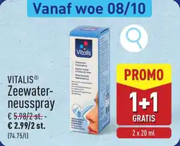 ALDI Vitalis Zeewater Neusspray aanbieding