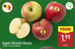ALDI Appels Reinette Rosine aanbieding