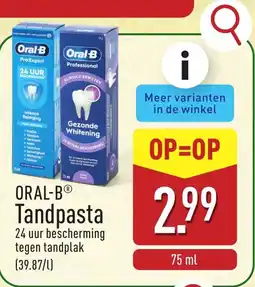 ALDI Oral-B Tandpasta aanbieding