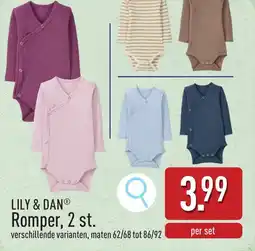 ALDI LILY & DAN Romper, 2 st. aanbieding