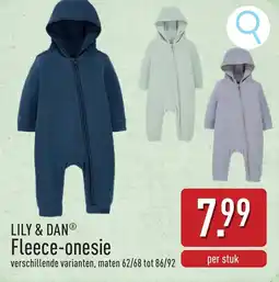ALDI LILY & DAN Fleece-onesie aanbieding