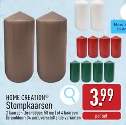 ALDI Home creation Stompkaarsen aanbieding