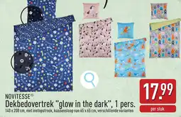 ALDI Novitesse Dekbedovertrek glow in the dark, 1 pers. aanbieding