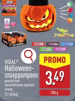 ALDI Vidal Halloween Snoep pompoen aanbieding
