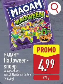 ALDI Maoam Halloween Snoep aanbieding