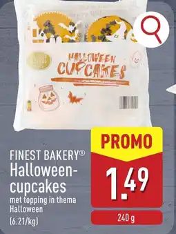 ALDI FINEST BAKERY Halloween cupcakes aanbieding