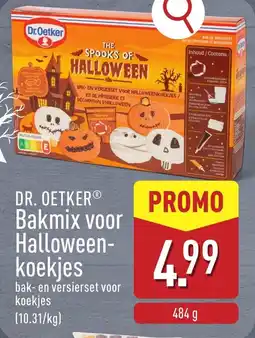 ALDI Dr. Oetker Bakmix voor Halloween DR. OETKER® Bakmix voor Halloween- koekjes aanbieding