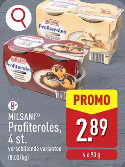 ALDI Milsani Profiteroles aanbieding