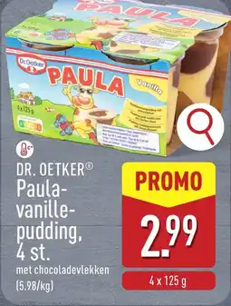 ALDI Dr.Oetker Paula Vanille Pudding aanbieding