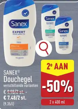 ALDI Sanex Douchegel aanbieding