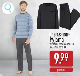 ALDI UP2FASHION Pyjama aanbieding