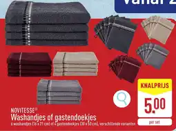 ALDI Novitesse Washandjes of gastendoekjes aanbieding