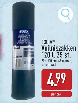 ALDI FOLIA Vuilniszakken aanbieding
