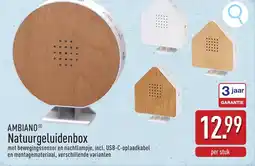 ALDI AMBIANO Natuurgeluidenbox aanbieding