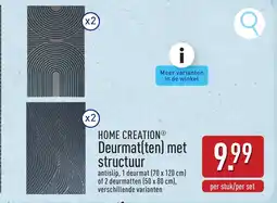 ALDI HOME CREATION Deurmat ten met structuur aanbieding
