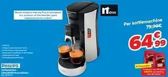 Carrefour Philips koffiemachine csa230-00 senseoselect aanbieding