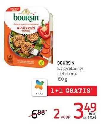 Boursin kaaskrokantjes met paprika