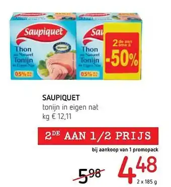 Saupiquet tonijn in eigen nat