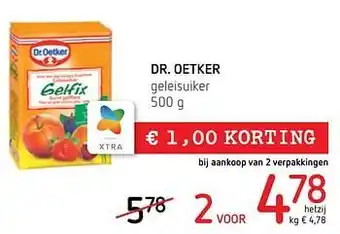 Spar Colruyt Dr. oetker geleisuiker aanbieding