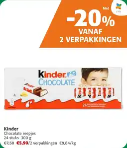 Comarkt Kinder Chocolate reepjes aanbieding