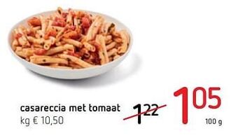 Spar Colruyt Casareccia met tomaat aanbieding