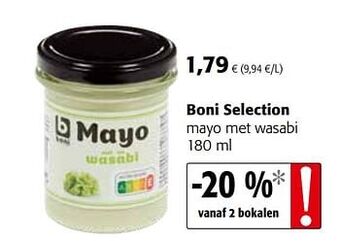 Colruyt Boni selection mayo met wasabi aanbieding
