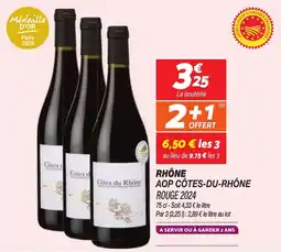 Netto Rhône AOP Côtes-Du-Rhône Rouge 2024 aanbieding