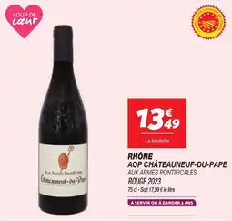 Netto Rhône AOP Châteauneuf-Du-Pape Aux Armes Pontificales Rouge 2023 aanbieding