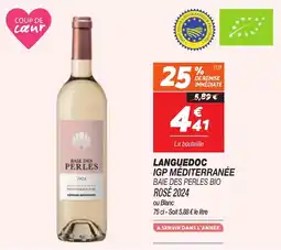 Netto Languedoc IGP Méditerranée Baie Des Perles Bio Rosé 2024 aanbieding