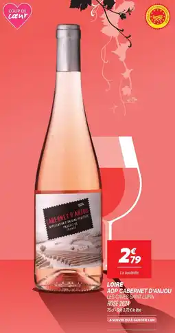 Netto Loire AOP Cabernet D'Anjou Les Caves Saint Lupin Rosé 2024 aanbieding