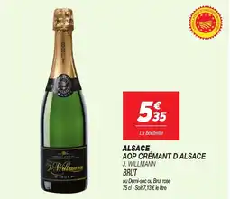 Netto Alsace AOP Crémant D'Alsace J. Willmann Brut aanbieding