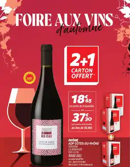 Netto Rhône AOP Côtes-Du-Rhône Domaine La Bignande Des Clos Rouge 2023 aanbieding