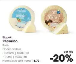 Hanos Biopek Pecorino aanbieding