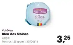 Hanos Val-Dieu Bleu des Moines aanbieding