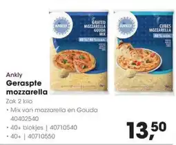Hanos Ankly Geraspte Mozzarella aanbieding
