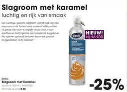 Hanos Debic Slagroom met karamel aanbieding