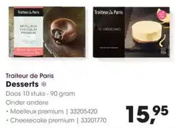 Hanos Traiteur de Paris Desserts aanbieding
