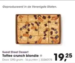 Hanos Sweet Street Dessert Toffee crunch blondie aanbieding