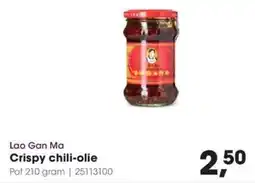 Hanos Lao Gan Ma Crispy Chili-Olie aanbieding