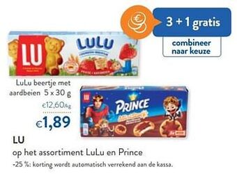 Lu lulu beertje met aardbeien