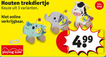 Kruidvat Houten trekdiertje aanbieding