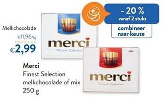 OKay Merci melkchocolade aanbieding